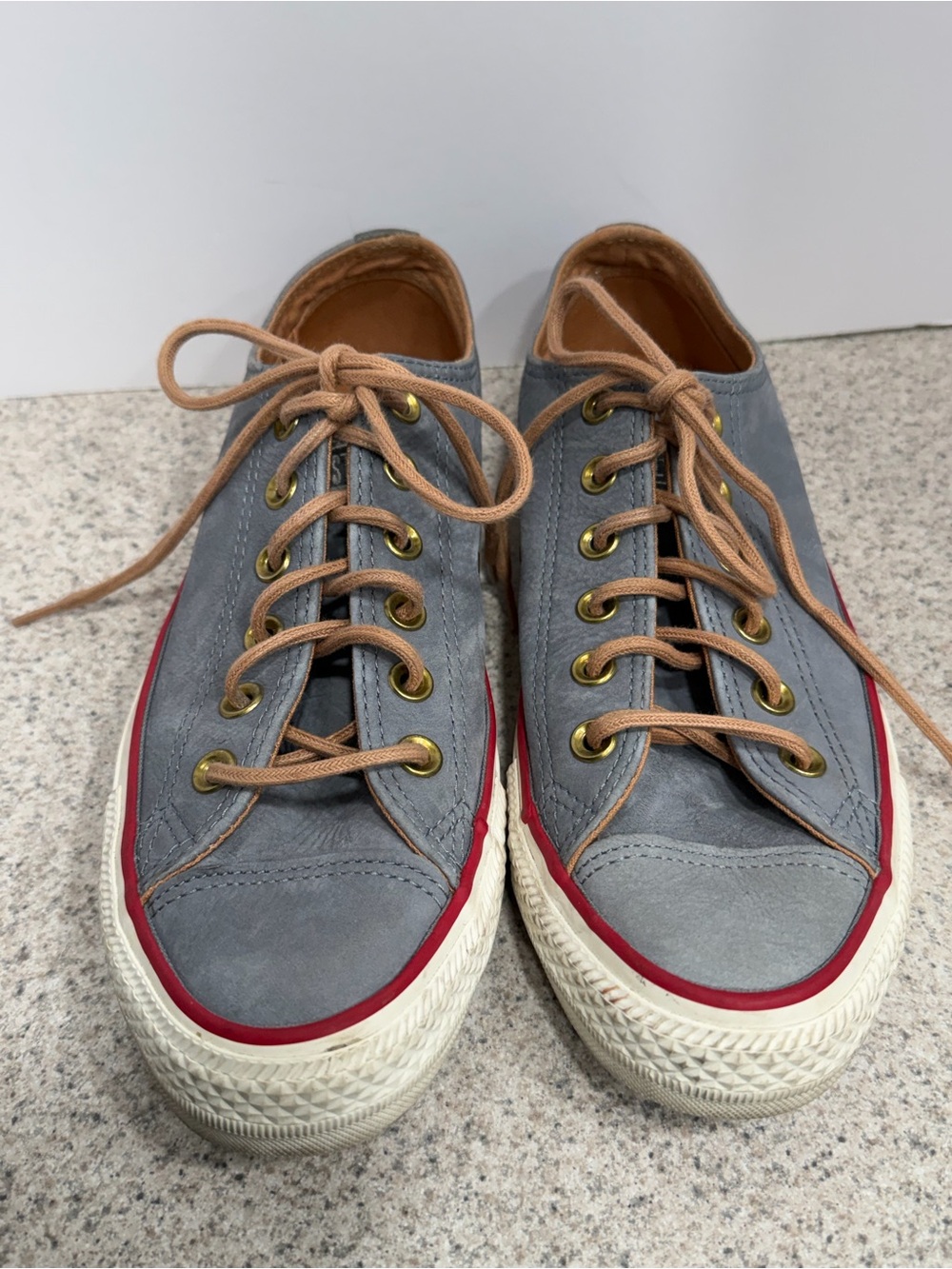 CONVERSE All Star Sneakers Low Top Earthy Buck Canvas Denim - Size 6(M) 8(W)